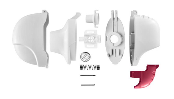 The injection molded parts of MRX003 are produced at Gerresheimer in Pfreimd, Germany