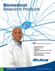 Alfa Aesar issues new biomedical technologies brochure