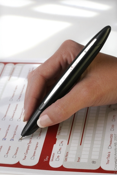 Anoto technology allows electronic capture of handwritten clinical data