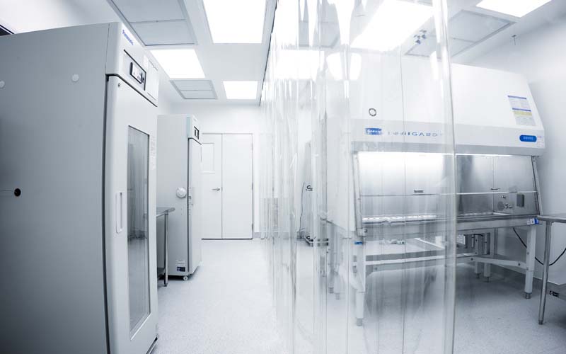 Allele newly built cleanroom. Photo by Allele Biotech