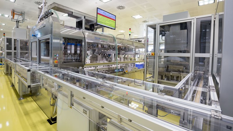 Respimat assembly line at Dortmund, Germany