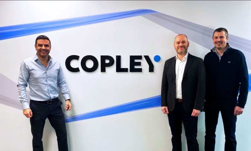Mark Copley, CEO (left) welcomes Jamie Clayton (middle) as Managing Director and Matthew Fenn (right) as Head of Business Development to Copley