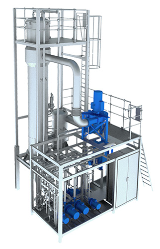 GEA's CompaCon falling film evaporator is designed for the concentration of all types of liquids. (Photo: GEA)