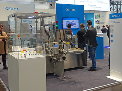 Optima Life Science secured many new contacts at Compamed and discussed specific projects. 