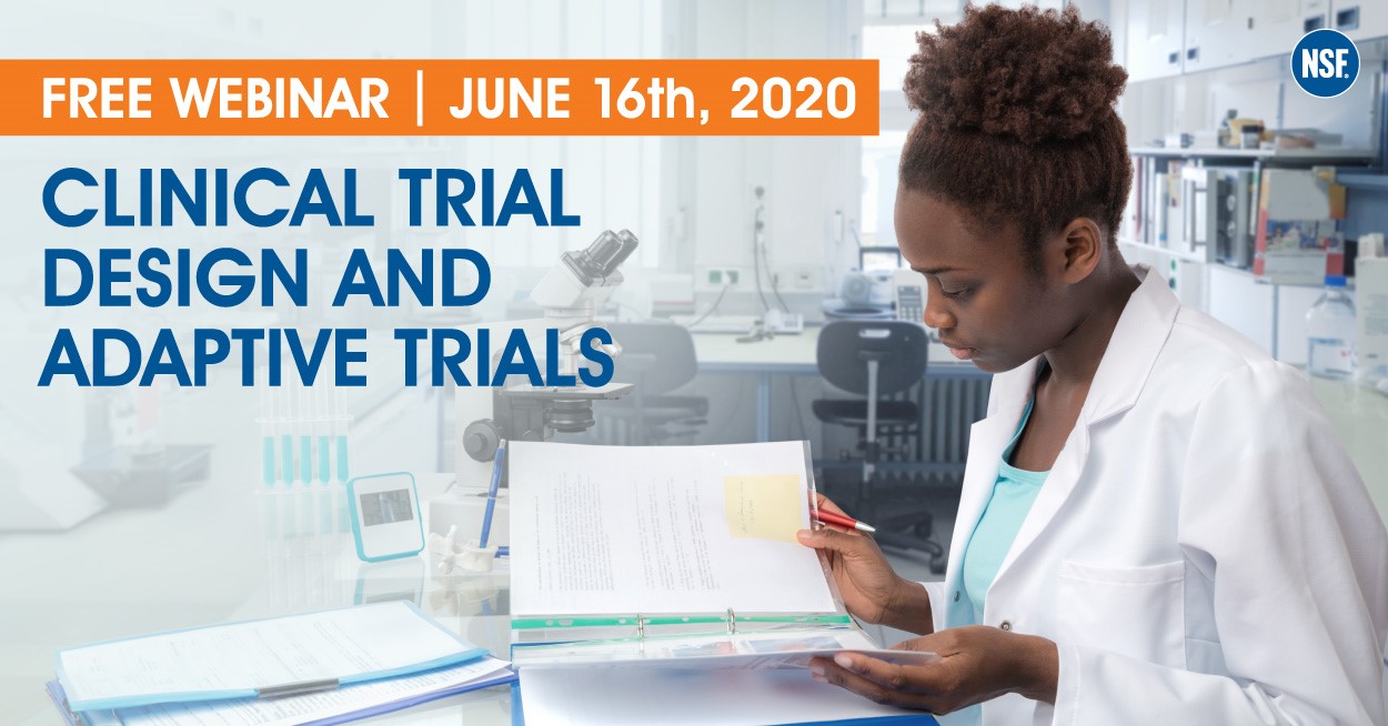 NSF to host free webinar on trial design in general and adaptive trials in particular
