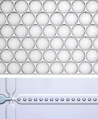 Dolomite has carried out tests to compare the size and consistency of droplets