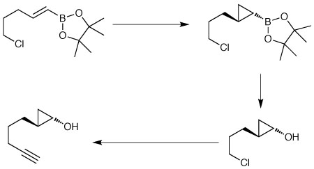 Scheme 5: Merck route to an isomer of cyclopropanone