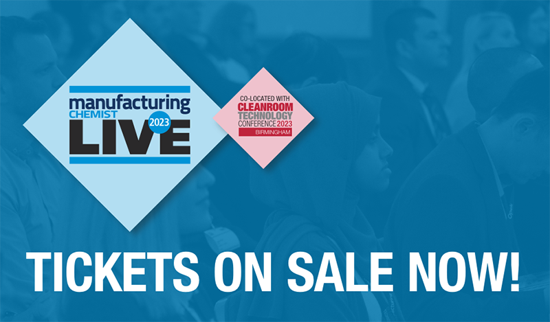 Tickets now on sale for 2023 Manufacturing Chemist Live