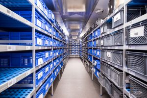 Perforated shelving for better air flow and stability monitoring