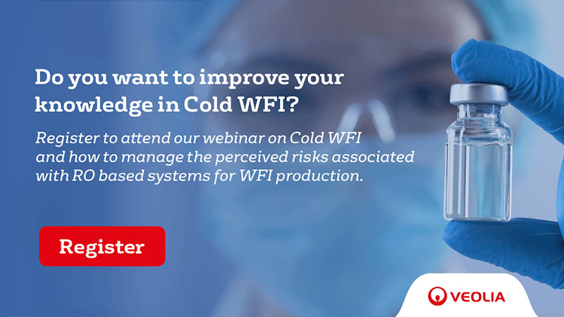 Veolia to host webinar on Cold Water for Injection (WFI)