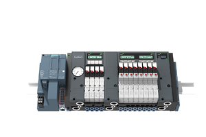 Bürkert Pneumatic Control Valve Island interfaces directly with Siemens operating system and ET 200SP