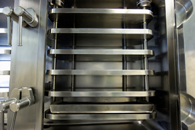 CakeStand provides optimal drying under full vacuum
