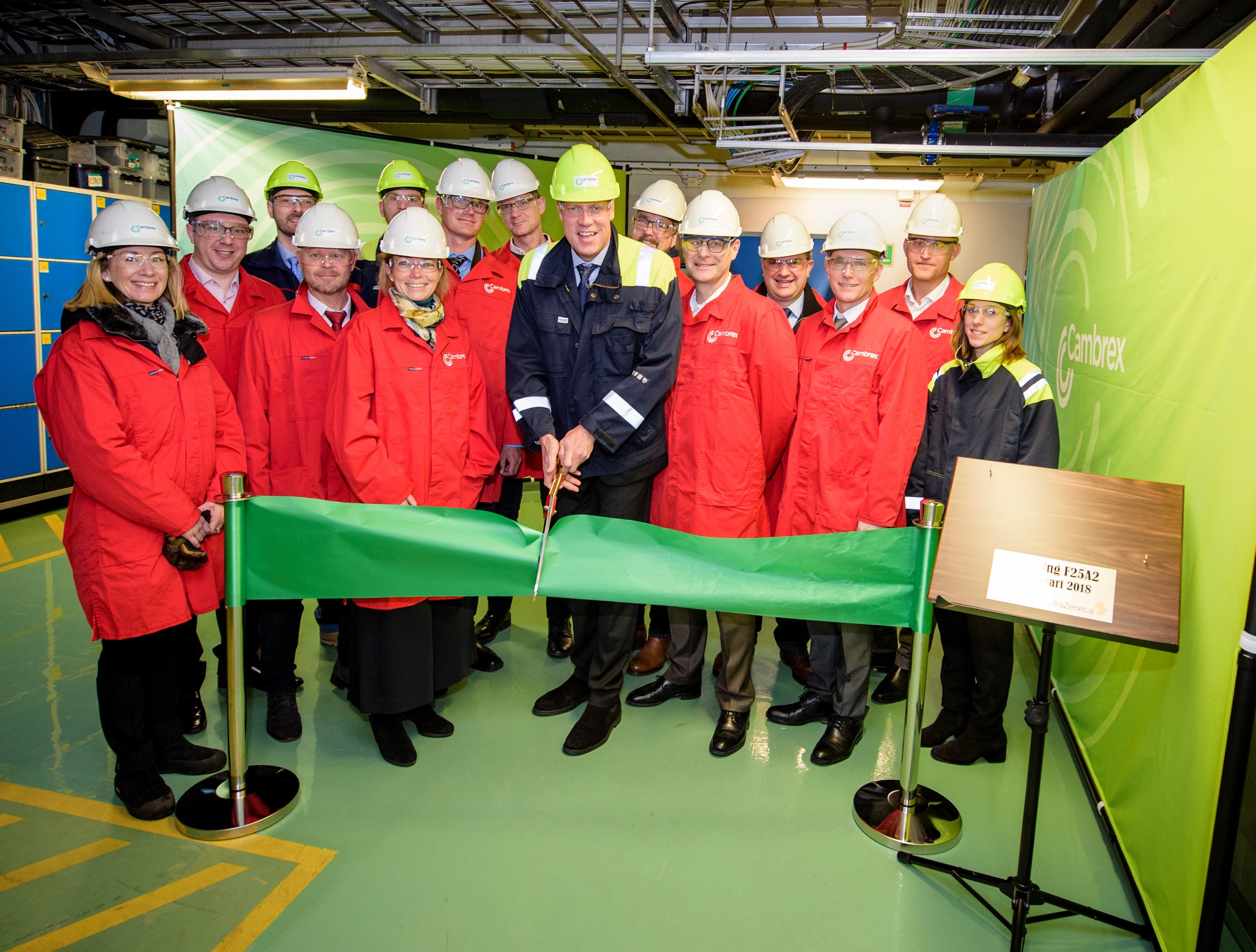 Cambrex and Astrazeneca hold ceremony to mark supply agreement 