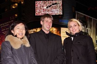 Cellular magic in Times Square