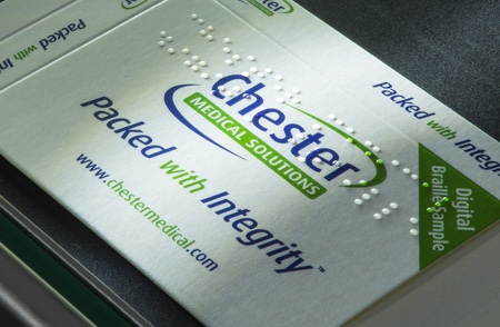 Chester Medical installs digital carton printer for Braille