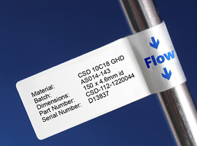 CILS adds solvent-resistant labels for HPLC columns