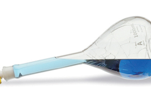 Coated glassware protects scientists