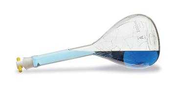 Coated glassware protects scientists