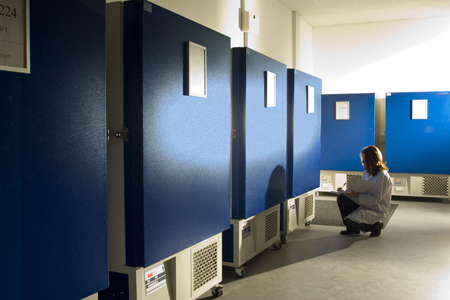 All -80ºC cabinets are physically checked on a daily basis