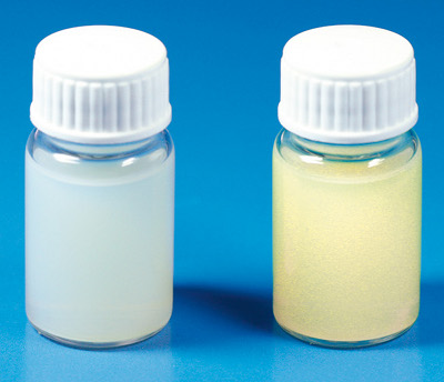 Coloured film neutralises clinical trial samples