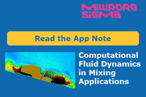 Comparison between experimental data and computational fluid dynamics in mixing applications