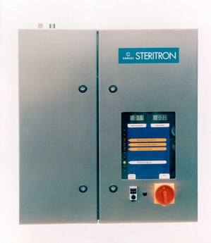 Continuous purified water disinfection without chemicals