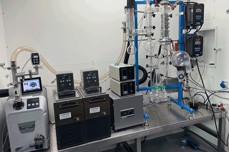 Cutting-edge wiped film evaporator installation – non-tobacco nicotine products