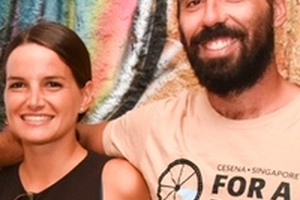 Cyclists Chiara Ricciardo and Riccardo Rocchi raise diabetes awareness