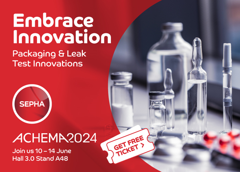 Discover Sepha’s latest packaging, CCIT & leak test innovations at ACHEMA 2024