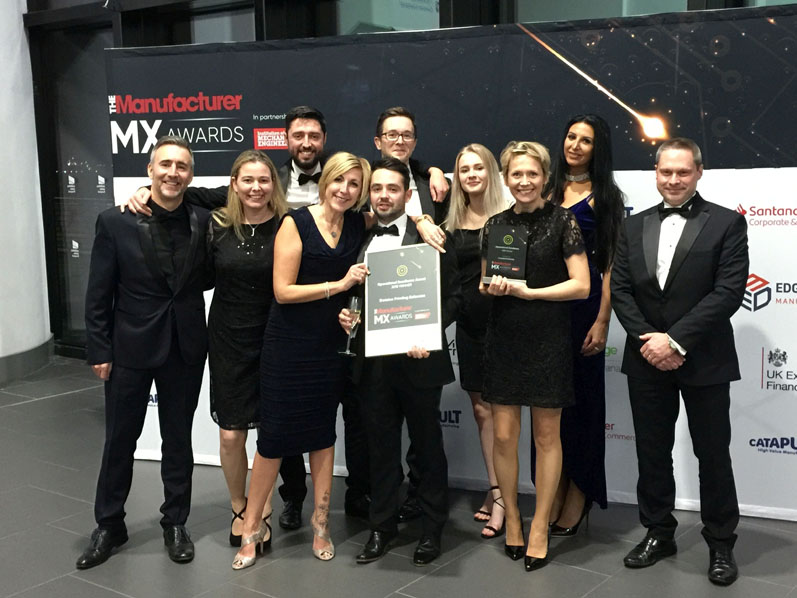 Domino Printing Sciences wins operational excellence award