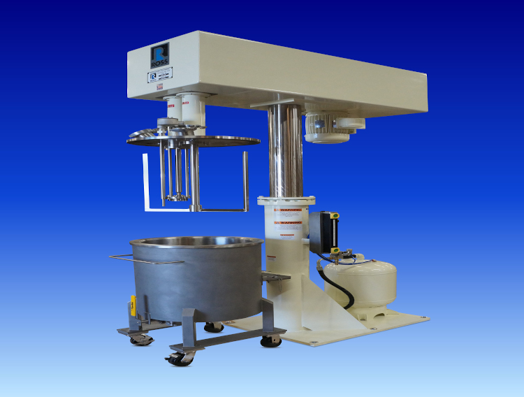 Dual shaft mixer designed for increased shear