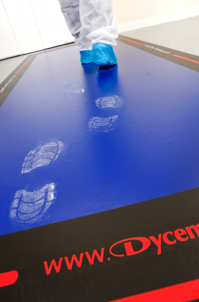 Dycem floor edging system reduces contamination risks