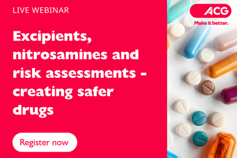 Excipients, nitrosamines and risk assessments – creating safer drugs - NOW ON DEMAND