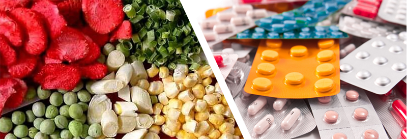 Freeze drying made possible through vacuum