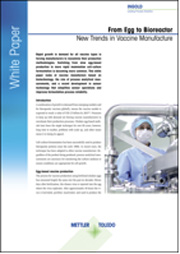 From egg to bioreactor: new trends in vaccine manufacture
