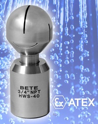 HydroWhirl S tank cleaning nozzle now ATEX certified