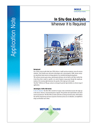 In situ gas analysis wherever it is required 