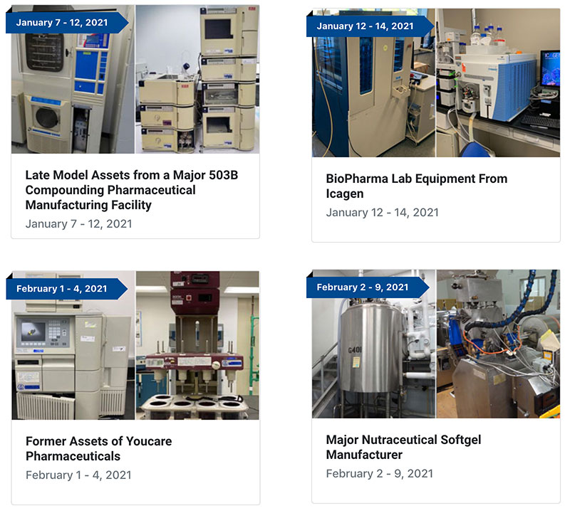 Industrial equipment auctions