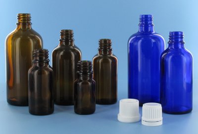 Johnsen & Jorgensen adds blue glass dropper bottles