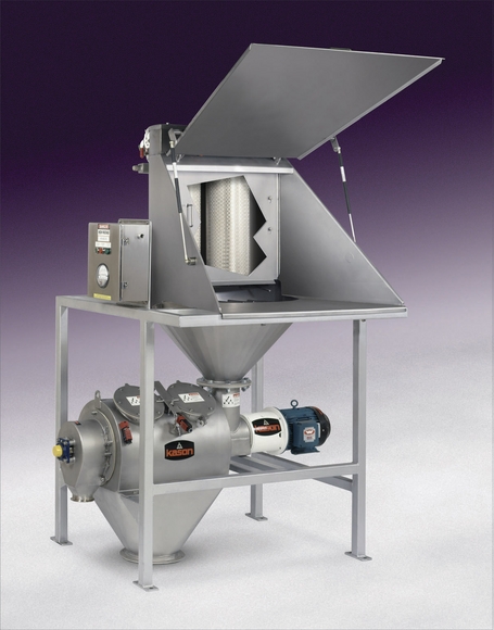 Kason's centrifugal screener features bag dump station