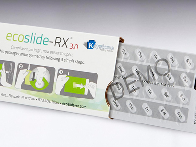 Keystone Folding Box Co. launches Ecoslide-RX 3.0 prescription compliance package