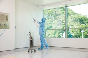 Klercide Pressurised Spray System ensures cleanroom disinfection efficacy