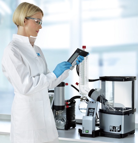 KNF Lab breaks new ground at Analytica 2014 with RC900 Rotary Evaporator