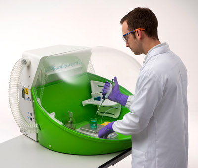 Lab-Bubble provides a controlled environment for a variety of applications
