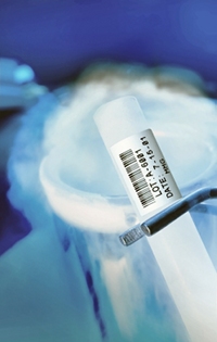 Labels for long-term sample storage