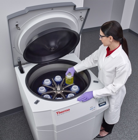 Large-capacity bioprocessing centrifuge enhances productivity and reliability