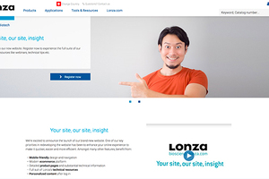 Lonza launches new bioscience website