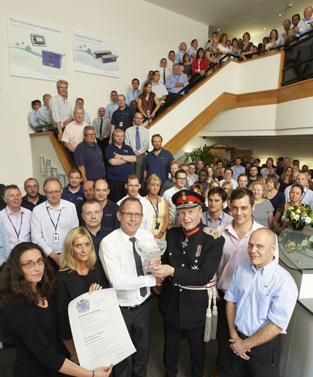 Lord Lieutenant presents Domino with Queen’s Award