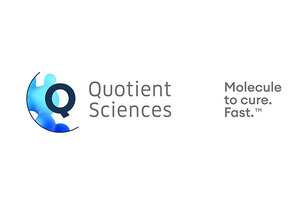 Manufacturing Chemist Stand Side with Quotient Sciences