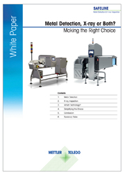 Metal detection or x-ray inspection – making the right choice 